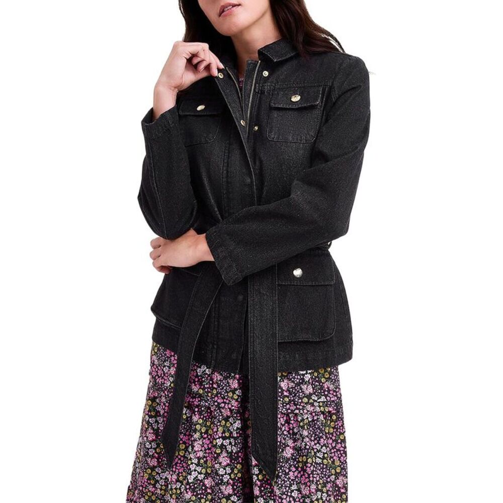 Draper James Womens Denim Field Jacket